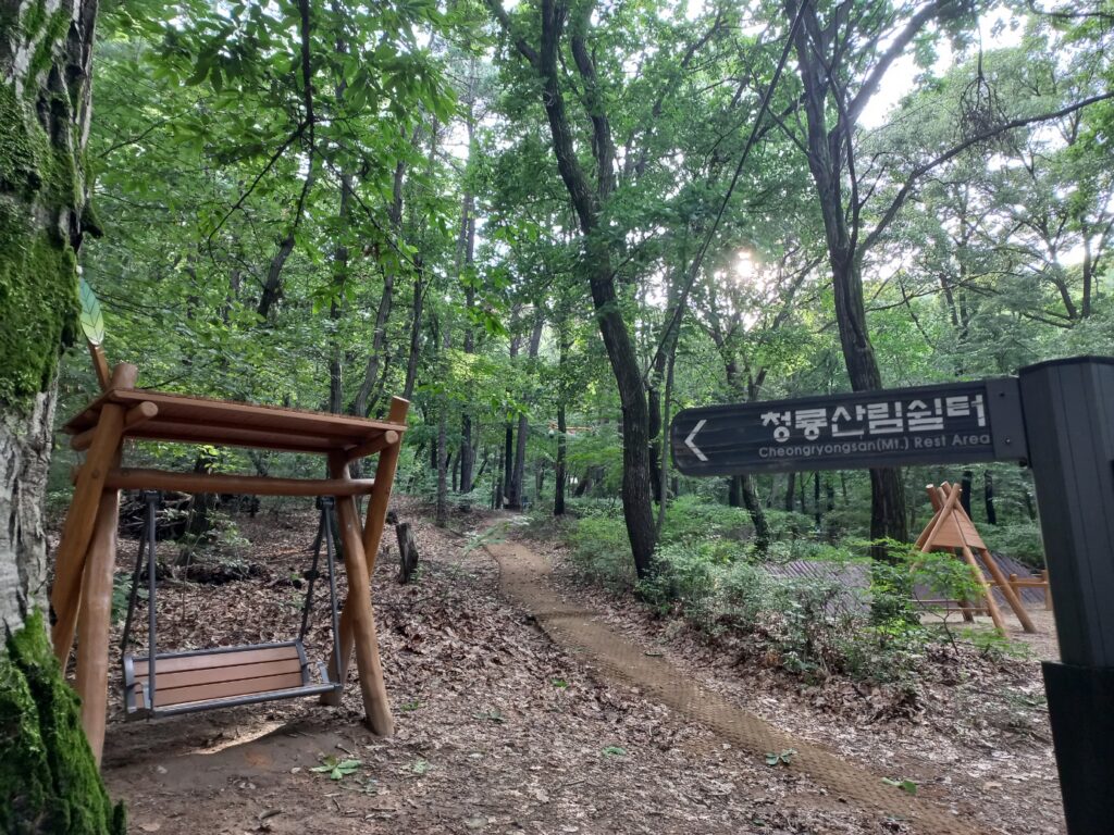 탄소중립포인트 나무심기 관악구 청룡산림쉼터 풍경